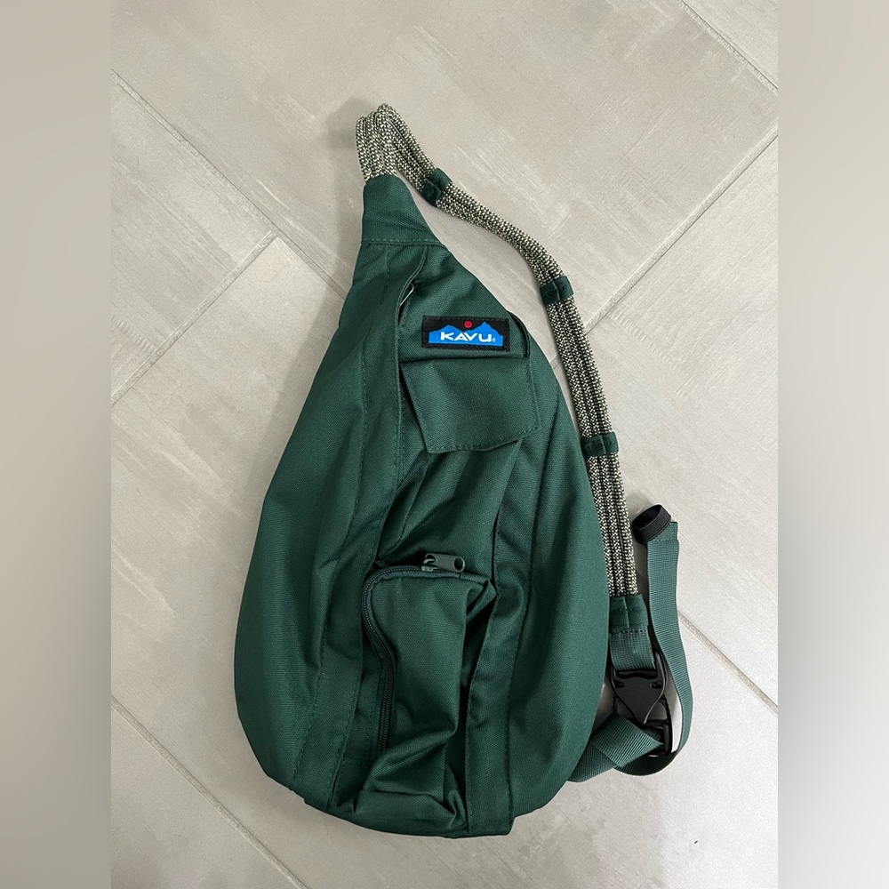 Kavu sling bag. Small. Hunter green. Very good used condition.
